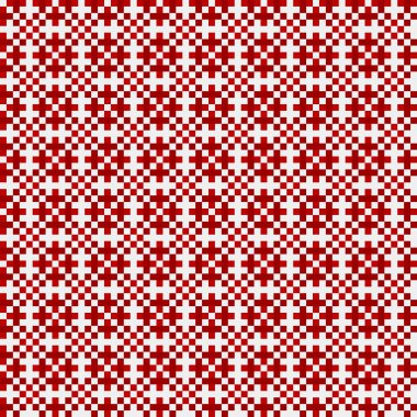 Soyut çapraz desenli üretken hesaplama sanatı çizimi