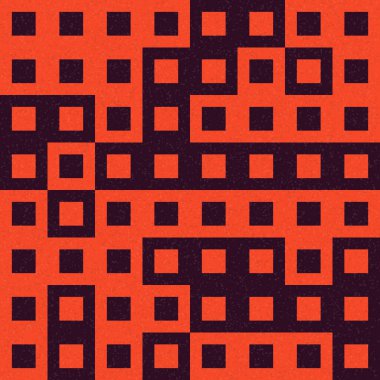 Soyut Geometrik Desen üretken hesaplama sanatı çizimi