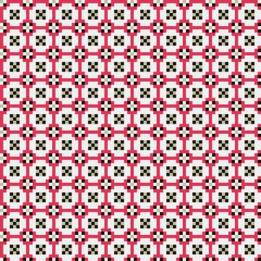 Soyut çapraz desenli üretken hesaplama sanatı çizimi