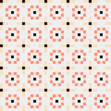 Soyut çapraz desenli üretken hesaplama sanatı çizimi