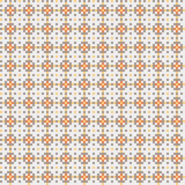 Soyut çapraz desenli üretken hesaplama sanatı çizimi