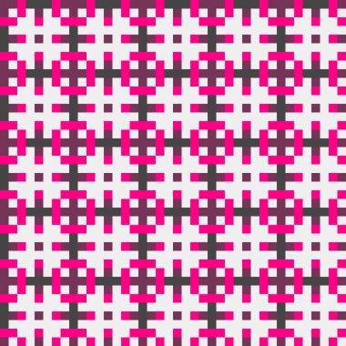 Soyut çapraz desenli üretken hesaplama sanatı çizimi