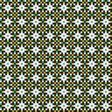 Soyut çapraz desenli üretken hesaplama sanatı çizimi