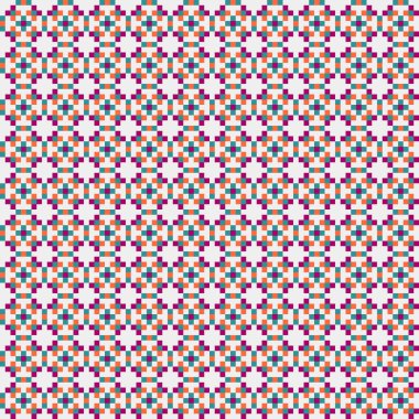 Soyut çapraz desenli üretken hesaplama sanatı çizimi