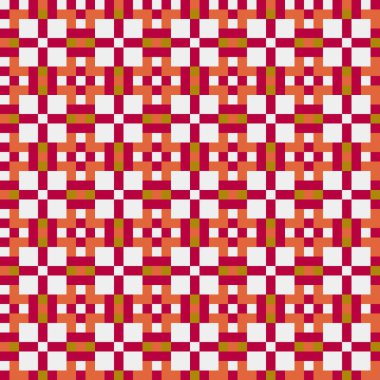 Soyut çapraz desenli üretken hesaplama sanatı çizimi