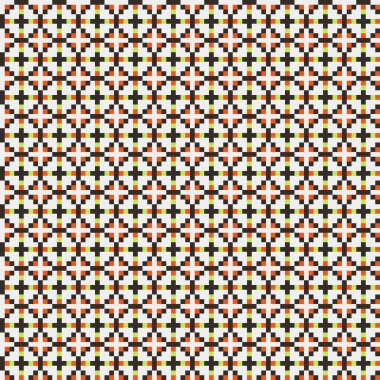 Soyut çapraz desenli üretken hesaplama sanatı çizimi