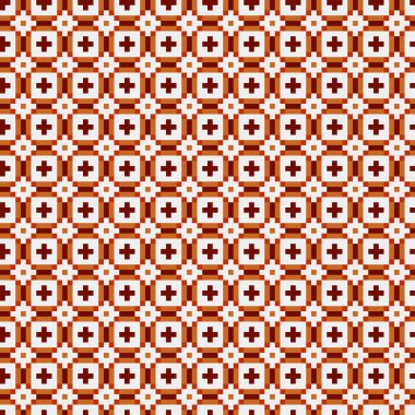 Soyut çapraz desenli üretken hesaplama sanatı çizimi