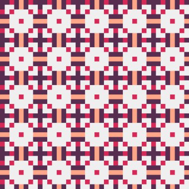 Soyut çapraz desenli üretken hesaplama sanatı çizimi