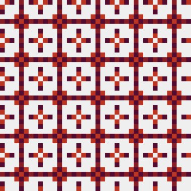 Soyut çapraz desenli üretken hesaplama sanatı çizimi