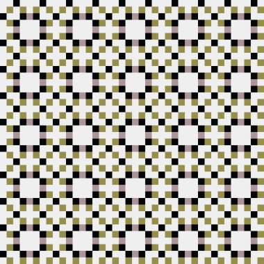 Soyut çapraz desenli üretken hesaplama sanatı çizimi