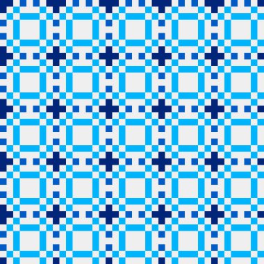 Soyut çapraz desenli üretken hesaplama sanatı çizimi