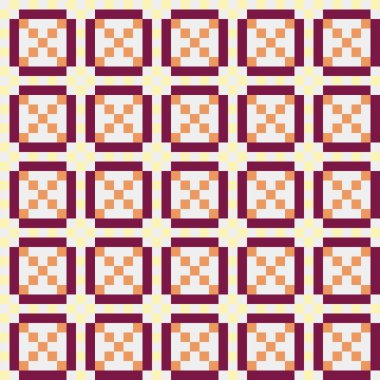 Soyut çapraz desenli üretken hesaplama sanatı çizimi