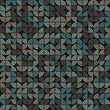 Soyut Geometrik Desen üretken hesaplama sanatı çizimi