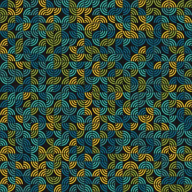 Soyut Geometrik Desen üretken hesaplama sanatı çizimi