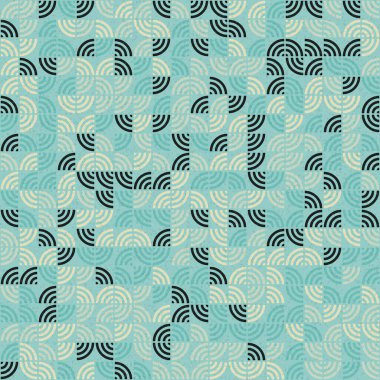 Soyut Geometrik Desen üretken hesaplama sanatı çizimi