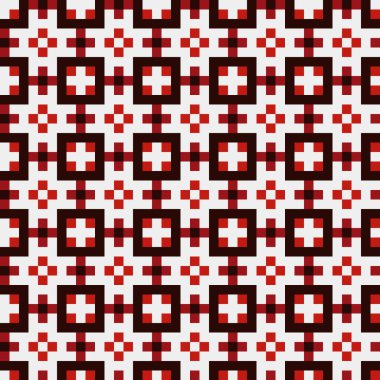 Soyut çapraz desenli üretken hesaplama sanatı çizimi