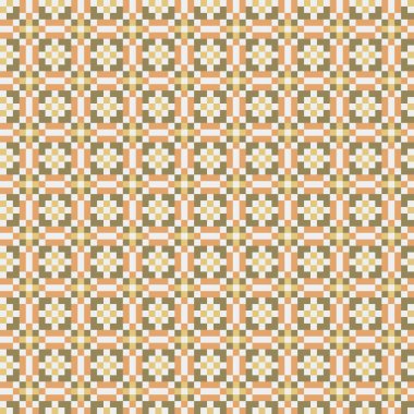 Soyut çapraz desenli üretken hesaplama sanatı çizimi