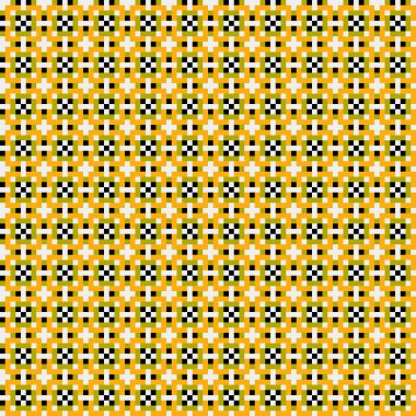 Soyut çapraz desenli üretken hesaplama sanatı çizimi