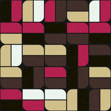 Soyut Geometrik Desen üretken hesaplama sanatı çizimi