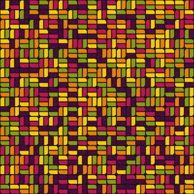 Soyut Geometrik Desen üretken hesaplama sanatı çizimi