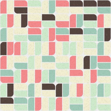 Soyut Geometrik Desen üretken hesaplama sanatı çizimi