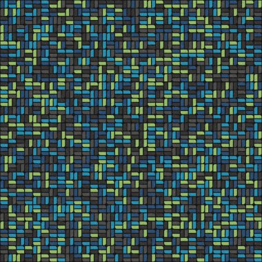 Soyut Geometrik Desen üretken hesaplama sanatı çizimi