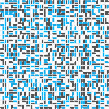 Soyut Geometrik Desen üretken hesaplama sanatı çizimi