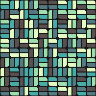 Soyut Geometrik Desen üretken hesaplama sanatı çizimi