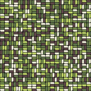 Soyut Geometrik Desen üretken hesaplama sanatı çizimi