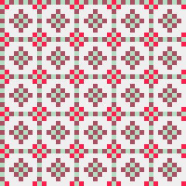 Soyut çapraz desenli üretken hesaplama sanatı çizimi