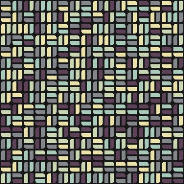 Soyut Geometrik Desen üretken hesaplama sanatı çizimi