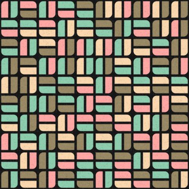 Soyut Geometrik Desen üretken hesaplama sanatı çizimi
