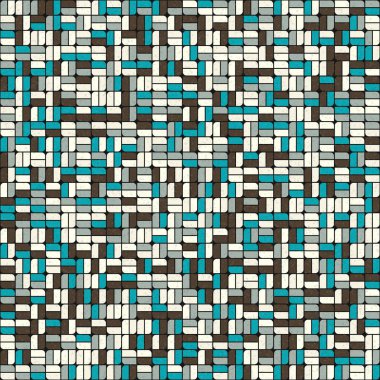 Soyut Geometrik Desen üretken hesaplama sanatı çizimi