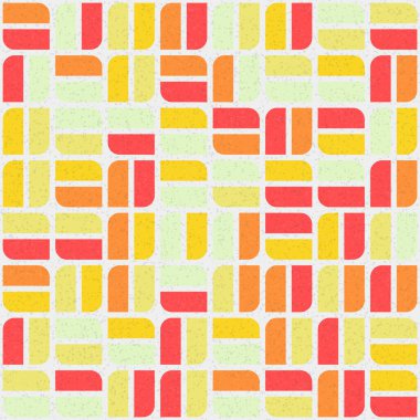 Soyut Geometrik Desen üretken hesaplama sanatı çizimi