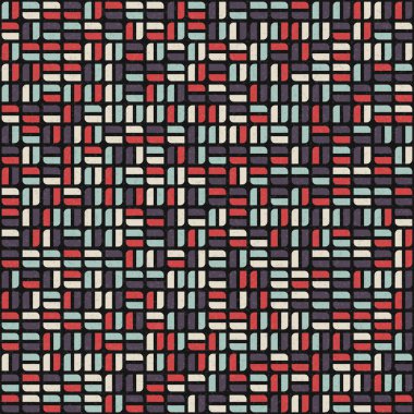 Soyut Geometrik Desen üretken hesaplama sanatı çizimi