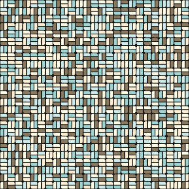 Soyut Geometrik Desen üretken hesaplama sanatı çizimi