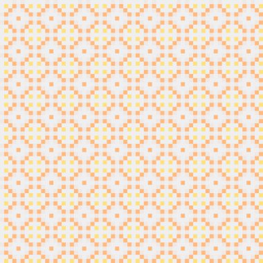 Soyut çapraz desenli üretken hesaplama sanatı çizimi