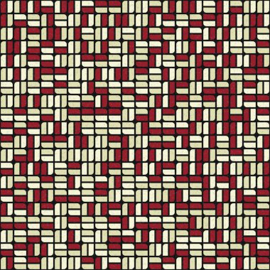 Soyut Geometrik Desen üretken hesaplama sanatı çizimi