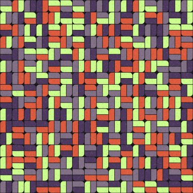 Soyut Geometrik Desen üretken hesaplama sanatı çizimi