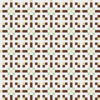 Soyut çapraz desenli üretken hesaplama sanatı çizimi