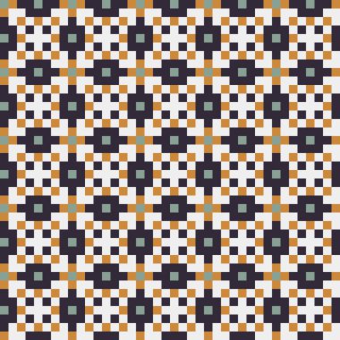 Soyut çapraz desenli üretken hesaplama sanatı çizimi