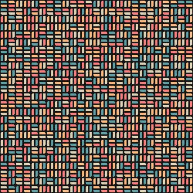 Soyut Geometrik Desen üretken hesaplama sanatı çizimi
