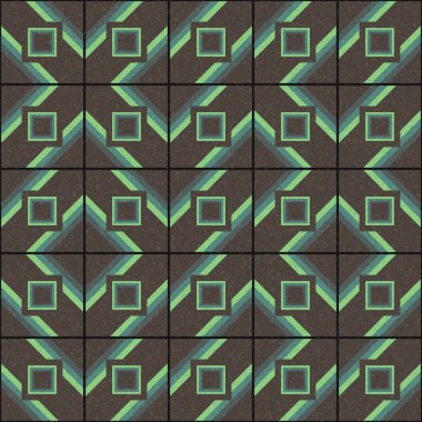 Soyut Geometrik Desen üretken hesaplama sanatı çizimi