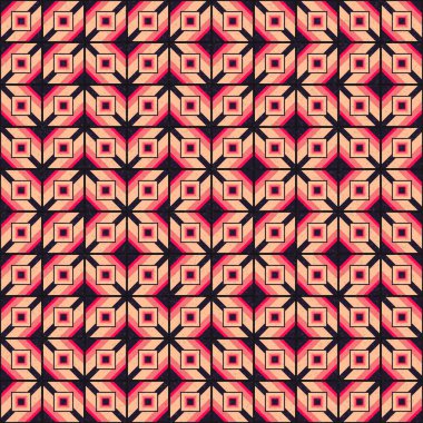 Soyut Geometrik Desen üretken hesaplama sanatı çizimi