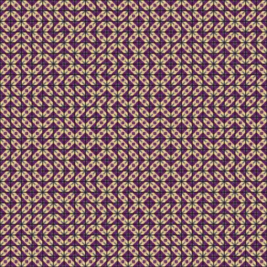 Soyut Geometrik Desen üretken hesaplama sanatı çizimi