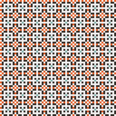 Soyut çapraz desenli üretken hesaplama sanatı çizimi