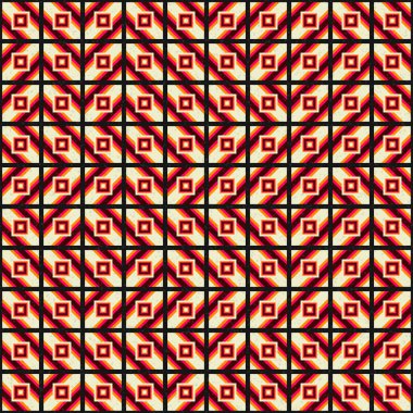 Soyut Geometrik Desen üretken hesaplama sanatı çizimi