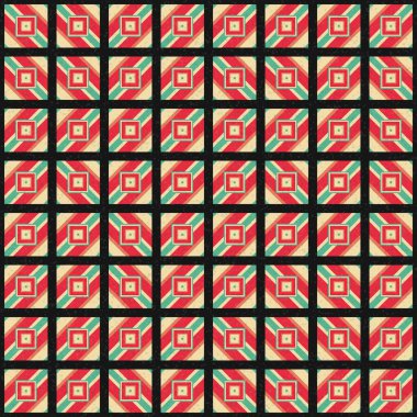 Soyut Geometrik Desen üretken hesaplama sanatı çizimi