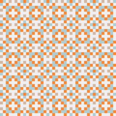 Soyut çapraz desenli üretken hesaplama sanatı çizimi