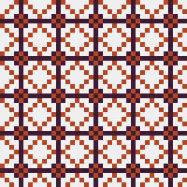 Soyut çapraz desenli üretken hesaplama sanatı çizimi